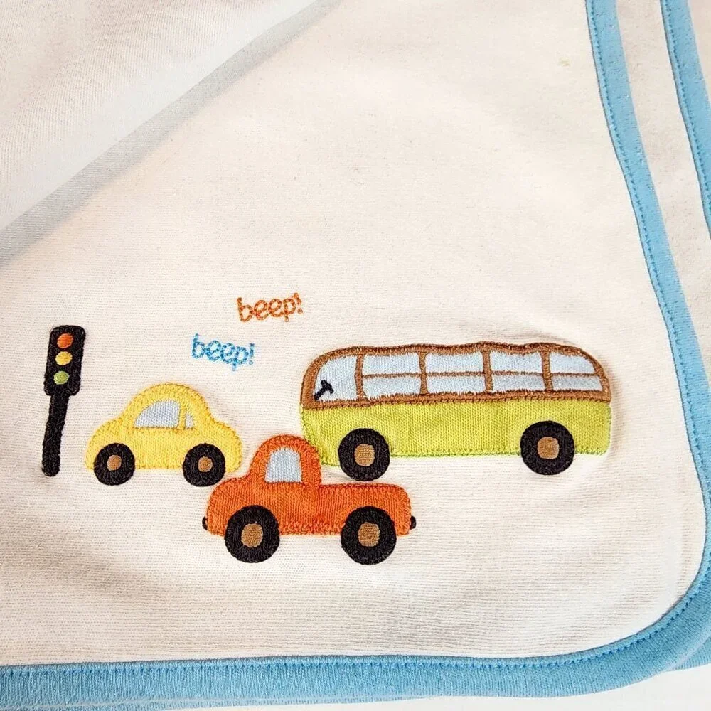 Baby Boy Gymboree Cars Bus Vehicle Blanket Beep Mr. Lovebug